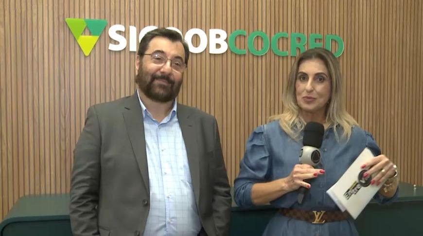 Record Entrevista na inauguração da SICOOB COCRED, em Araçatuba