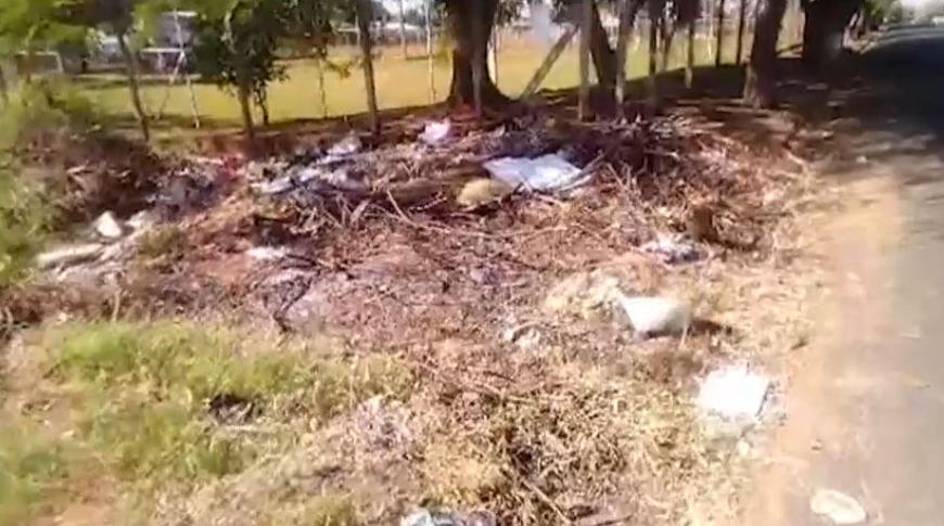 Flagrou, tá na Record: Lixo e mato alto em terreno incomoda moradores