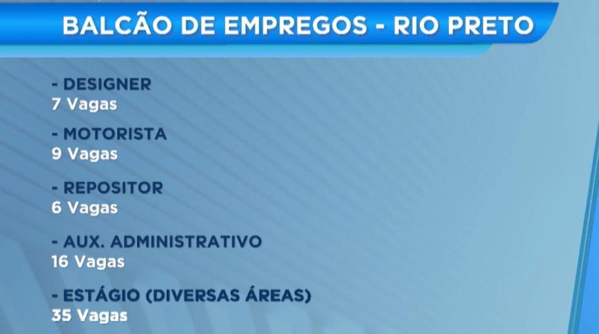 Balcão de empregos divulga oportunidades em Araçatuba e Rio Preto