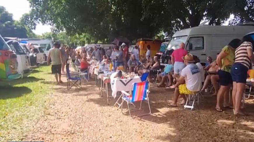 Grupo de Campistas se reúnem em Mendonça para celebrar vida nômade