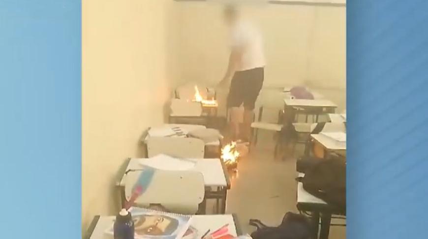 Incêndio assusta alunos da Escola Monsenhor Gonçalves em Rio Preto
