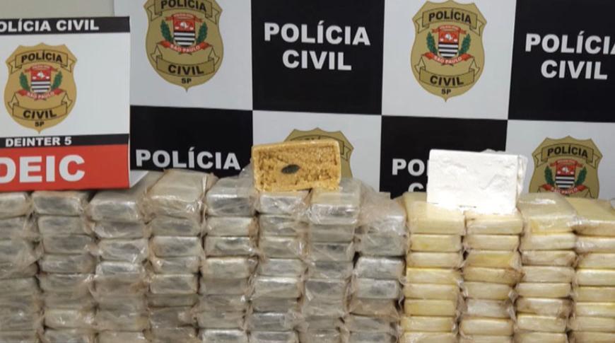 Polícia de Rio Preto apreende cerca de 5 milhões de reais em drogas em Bálsamo